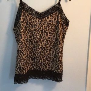 Leopardskin print camisole